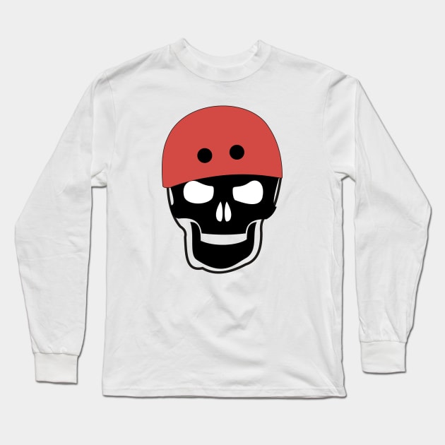 Scooter freestyle: SKULL Long Sleeve T-Shirt by stuntscooter